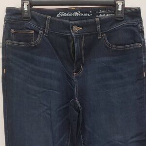 Eddie Bauer Slightly Curvy, Slim Straight Jeans, size 10